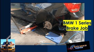 BMW 1 SERIES BRAKE JOB [upl. by Siuraj]