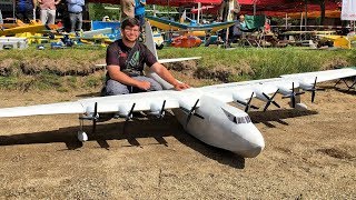 GIGANTIC XXXL RC HUGHES H4 HERCULES SPRUCE GOOSE SPECTACULAR WATERPLANE FLIGHT DEMONSTRATION [upl. by Naitsirhc]