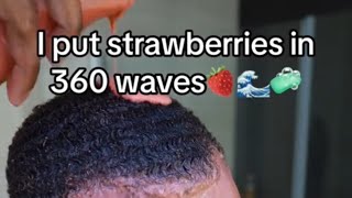 I PUT STRAWBERRIES IN MY 360 WAVES🌊‼️ [upl. by Ahsenit]