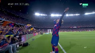 Golazo de Griezmann en el FC Barcelona 5 Betis 2  Audio Carlos Martinez  MLiga J2 2019 [upl. by Adriell393]