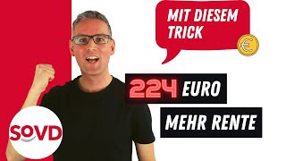 224 Euro mehr Rente  mit diesem Trick [upl. by Auqinihs]