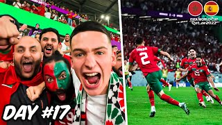 THE MOMENT MOROCCO KNOCK SPAIN OUT ON PENALTIES [upl. by Winni]