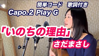 【コード歌詞付】さだまさしquot いのちの理由quot cover ／畑中摩美／Mami Hatanaka [upl. by Lyndel]