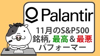 11月のSampP500銘柄で最高はパランティア、最悪はある化学素材企業【20241122】 [upl. by Sarnoff]