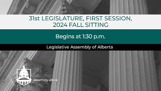 November 6th 2024  Afternoon Session  Legislative Assembly of Alberta [upl. by Nahsed]