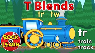 Beginning Consonant Blends with T  Learn to Read tr tw  Rock ’N Learn [upl. by Trager]