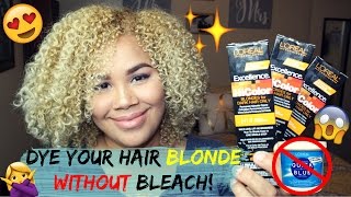 How to dye your hair blonde WITHOUT bleach  Naturally Sade [upl. by Relyuhcs]