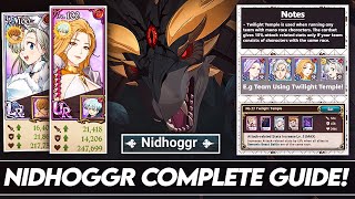 UPDATED Complete Guide To ALL FLOORS Of Nidhoggr Best GearsetsTeam Comps 7DS Grand Cross [upl. by Caddric]