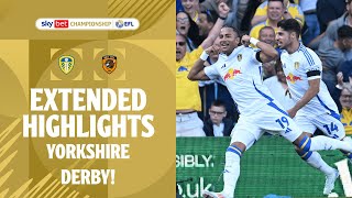 YORKSHIRE DERBY  Leeds United v Hull City extended highlights [upl. by Anemolif]