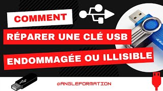 Comment Réparer une clé USB Endommagée ou illisible [upl. by Vergos304]