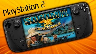 SOCOM 2 US Navy SEALs  Steam Deck Emulation PCSX2 [upl. by Asirac]