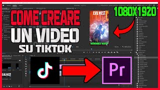 COME CREARE UN VIDEO TIKTOK CON PREMIERE PRO ESPORTAZIONE E QUALITÁ  RISOLUZIONE  TUTORIAL ITA [upl. by Acirfa]