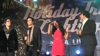 Pia Toscano amp IL Volo quotThe Christmas Songquot  Nokia Plaza LA Tree Lighting 12211 [upl. by Wellington]