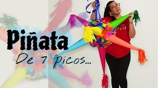 Cómo hacer una piñata de 7 picos 🪅 [upl. by Perdita]