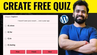 How to Create A Quiz in WordPress for Free  WordPress Quiz Plugin  Quiz Maker Tutorial 2023 [upl. by Gignac738]