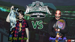 quotThe Psychoquot Mortis Scott VS quotArchangelquot Aaron John WrestleMania 40 Edition WWE 2K24 [upl. by Tnecniv]