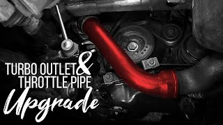 VW Golf MK6 GTI Turbo Outlet Pipe and Throttle Pipe Upgrade MKVI 20102014 [upl. by Nabroc]