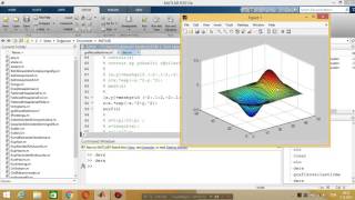 Matlab Ders 5 sqrtformatlinspaceplotexpcontourmeshgridmeshsurflabellengthtext 2015 [upl. by Ynor]