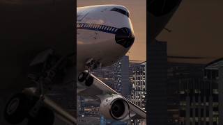 Lufthansa Boeing 747 Over Burj Khalifa in Dubaisubscribe aviation lufthansaviralshort boeing747 [upl. by Elliott]