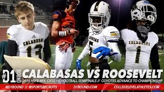 COMPLETE GAME MIXTAPE Calabasas Wins 5821 vs Roosevelt CIFSS Semifinals [upl. by Stacy]