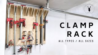 Clamp Rack Build  Universal  Space Saving  Customizable Plans [upl. by Leidgam]