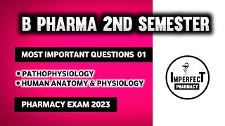 B Pharma 2nd Semester Important Questions  Pathophysiology And Hap  2 Important Questions [upl. by Sidnala292]