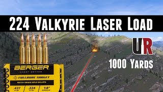 Amazing 224 Valkyrie Berger 805 Grain Load at 1000 Yards [upl. by Thorma]