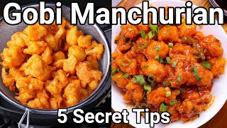 5 Secret Tips for Crispy Gobi Manchurian Dry Recipe Street Style  No Color  Cauliflower Manchurian [upl. by Virgil945]