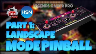 AtGames Legends Gamer Pro Local Pinball Play LIVE Part 1  Landscape [upl. by Llirrem393]