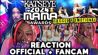 EYEKON REACTION to KATSEYE 2024 MAMA AWARDS  MNET 241122  FANCAM [upl. by Rahs308]