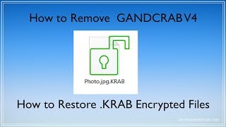 KRAB Files Virus GANDCRAB V4  How to Remove  Restore [upl. by Arianne]