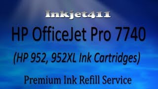 HP Officejet Pro 7740 Printer Ink Refill [upl. by Aerua]