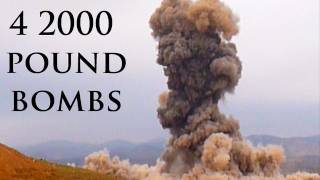 4 2000 POUND BOMBS EXPLODING [upl. by Chelsy]