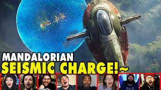 Reactors Reaction To Boba SEISMIC CHARGE On The Mandalorian Season 2 Episode 7  Mixed Reactions [upl. by Ahsinrat]