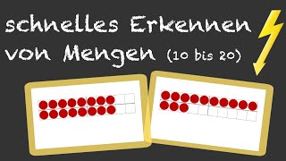 Mengen zwischen 10 und 20 schnell erkennen  Klasse 1  Teste dich selbst  Grundschule Mathematik [upl. by Allare]