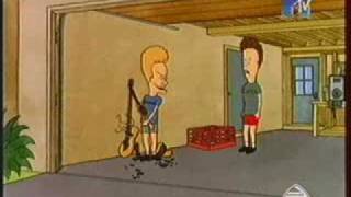 Beavis and Butthead You gonna DIE Tanananana Tanananana Guitar crash by Beavis [upl. by Hawthorn953]