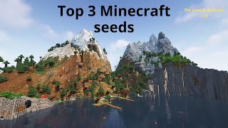 Top 3 Minecraft seeds 121  Java amp Bedrock [upl. by Ailenroc]