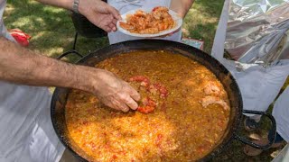 🥘 Paella de Mariscos para 20 Personas Receta Auténtica y Fácil ¡Sorprende a tus invitados [upl. by Ahsitra819]