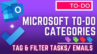 Microsoft To Do  Using Categories [upl. by Cynera]