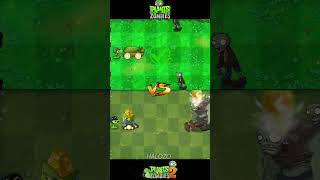 Pvz vs pvz 2  Mega Gatling Pea Cob Cannon Plant Team Vs Gargantuar zombie shorts [upl. by Corso]