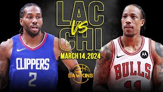 Los Angeles Clippers vs Chicago Bulls Full Game Highlights  March 14 2024  FreeDawkins [upl. by Rothschild]