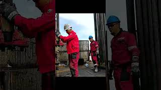 Workover Drilling Tripping Pipe rig work drilling oil tripping over [upl. by Kwan]