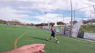 First person football match insta 360 go 3 POV football eye view [upl. by Ziegler]