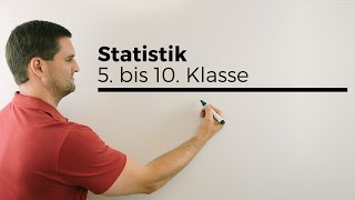 Statistik 5 bis 10 Klasse Playlist Übersicht  Mathe by Daniel Jung [upl. by Nosyrb409]