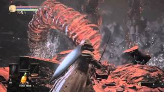 Dark Souls 3 smouldering lake giant worm cheese [upl. by Brannon]