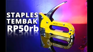 DELI STAPLE GUN STAPLES TEMBAK MURAH 48mm 50RBAN [upl. by Dalli262]