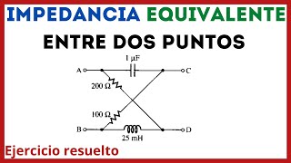 Como calcular la IMPEDANCIA EQUIVALENTE en un CIRCUITO  Problema 1124 quotElectric Circuits Francoquot [upl. by Vena35]