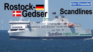 Scandlines Ostseefähre quotBerlinquot Rostock  Gedser mit Flettner Rotor Tagestour Schiffsrundgang [upl. by Zucker392]