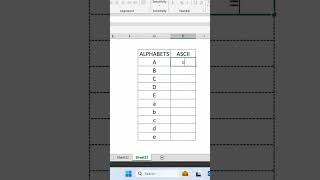 CAN YOU TURN ALPHABETS INTO SECRET CODE IN EXCEL  ytshorts shortsvideo shortfeed [upl. by Howlan863]