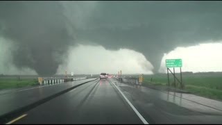 Extreme Weather DoubleTornado Rips Through Nebraska [upl. by Aticnemrac]